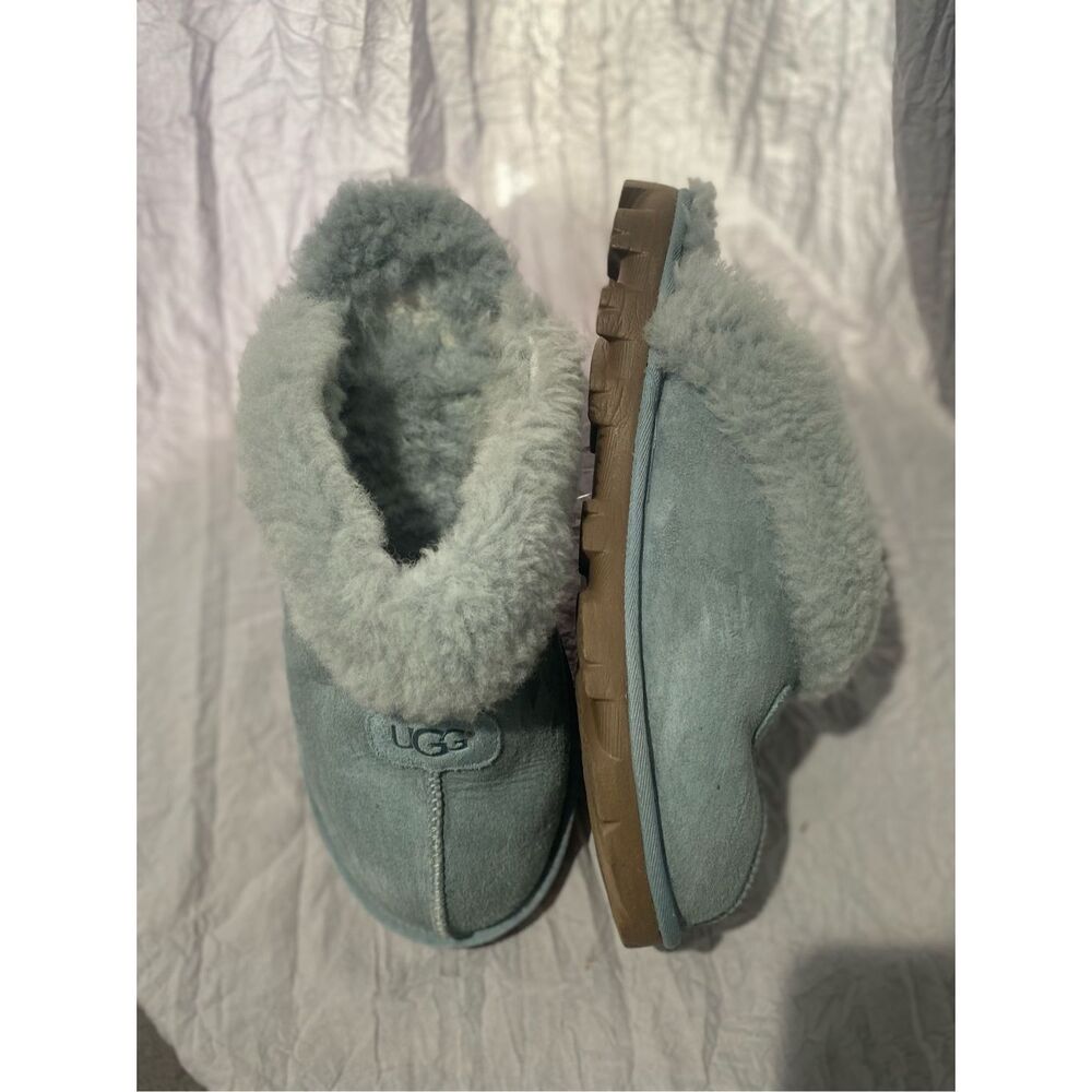 UGG Coquette slip in house shoe casual comfort slippers beautiful baby blue sued